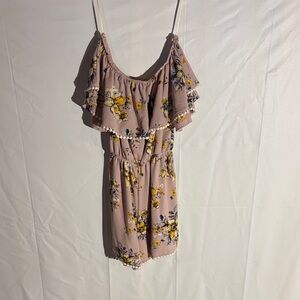 Miami Yellow and Pink Textured Dress